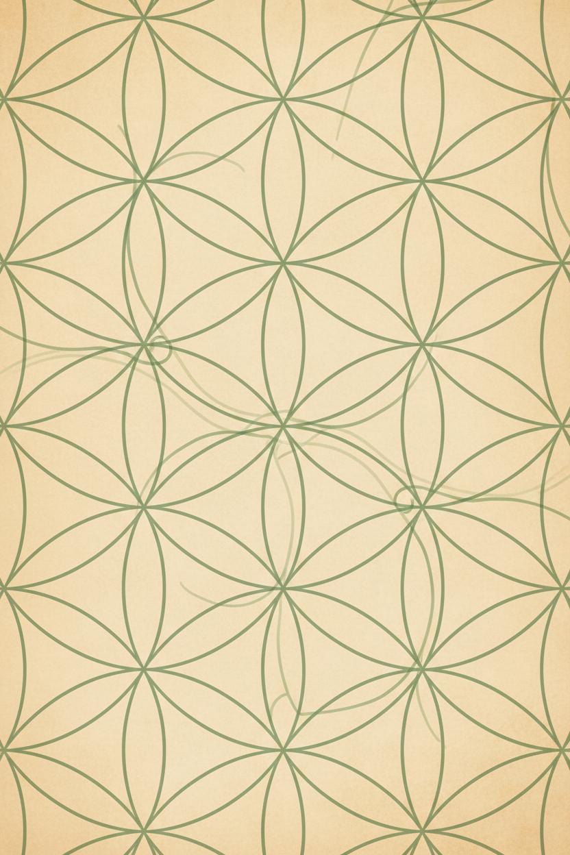 Padrão de geometria sagrada Flower of Life